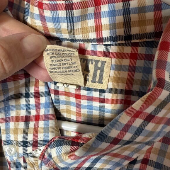 Duluth Trading Co. Long Sleeve Striped Button Front Shirt Mens XL Multicolor Cas - Picture 13 of 13